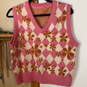 Vintage Boutique Retro Sweater Knit Vest